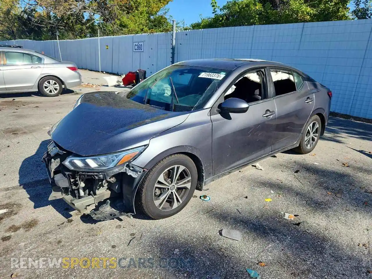 1 Photograph of a damaged car 3N1AB8CVXMY239932 NISSAN SENTRA 2021