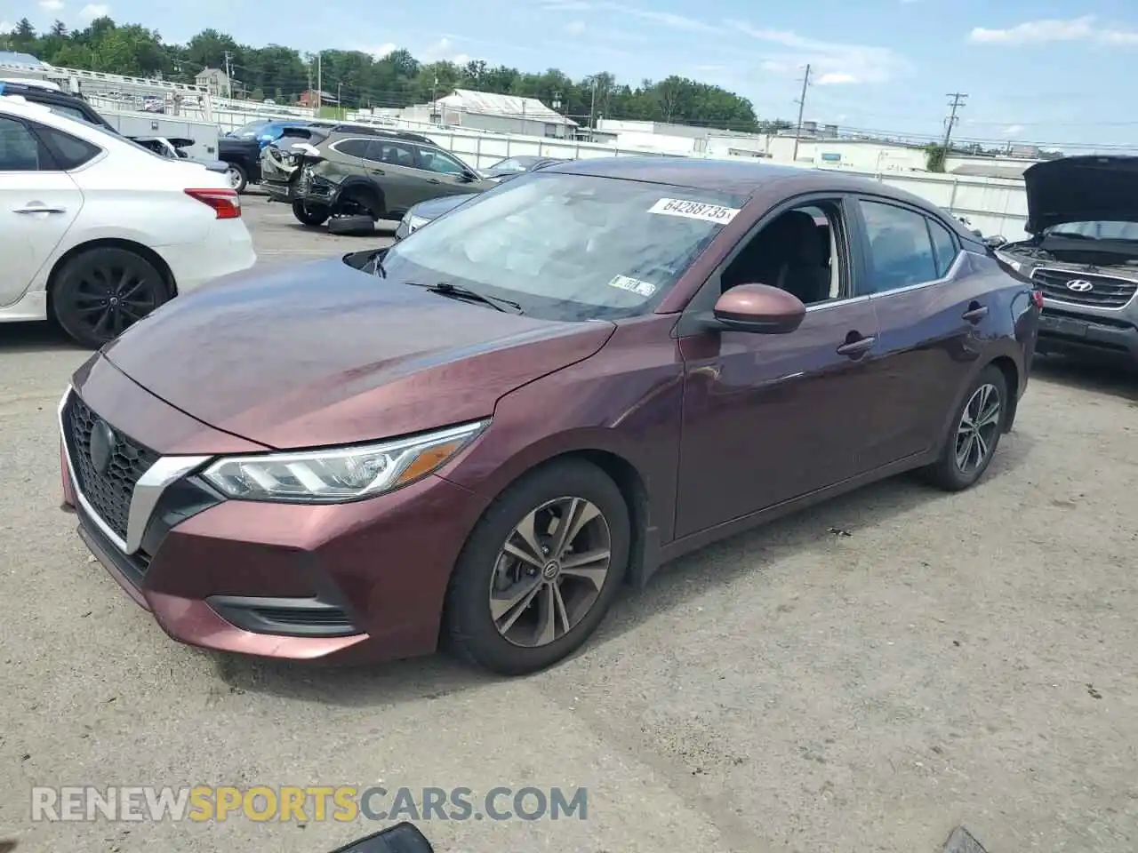 1 Photograph of a damaged car 3N1AB8CVXMY241017 NISSAN SENTRA 2021