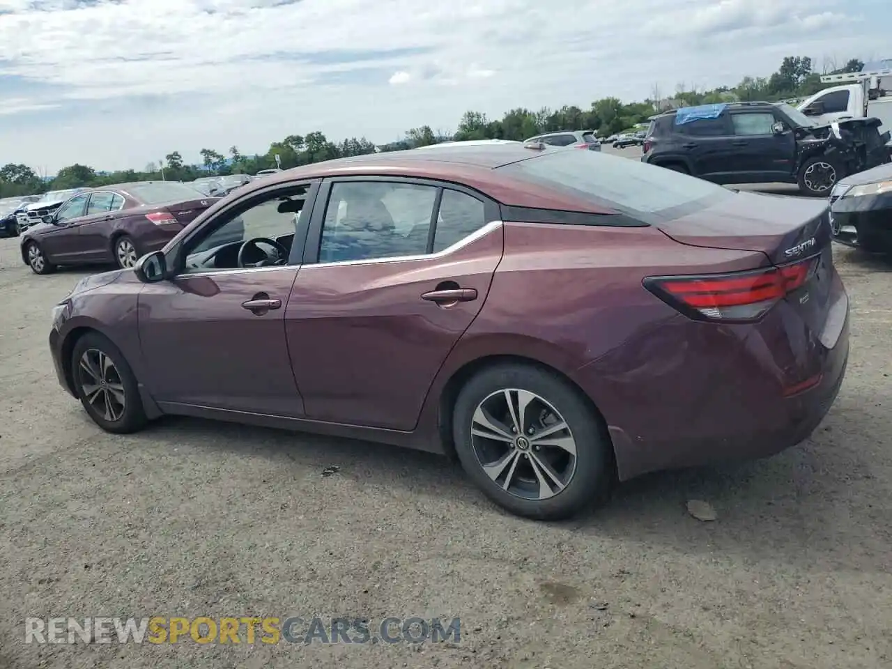 2 Photograph of a damaged car 3N1AB8CVXMY241017 NISSAN SENTRA 2021