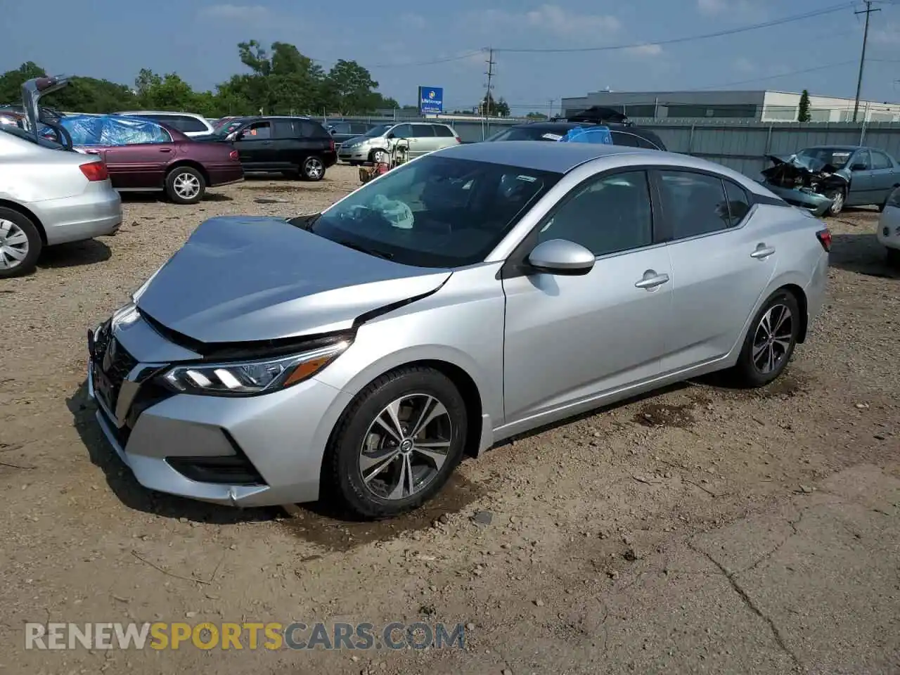 1 Photograph of a damaged car 3N1AB8CVXMY242832 NISSAN SENTRA 2021