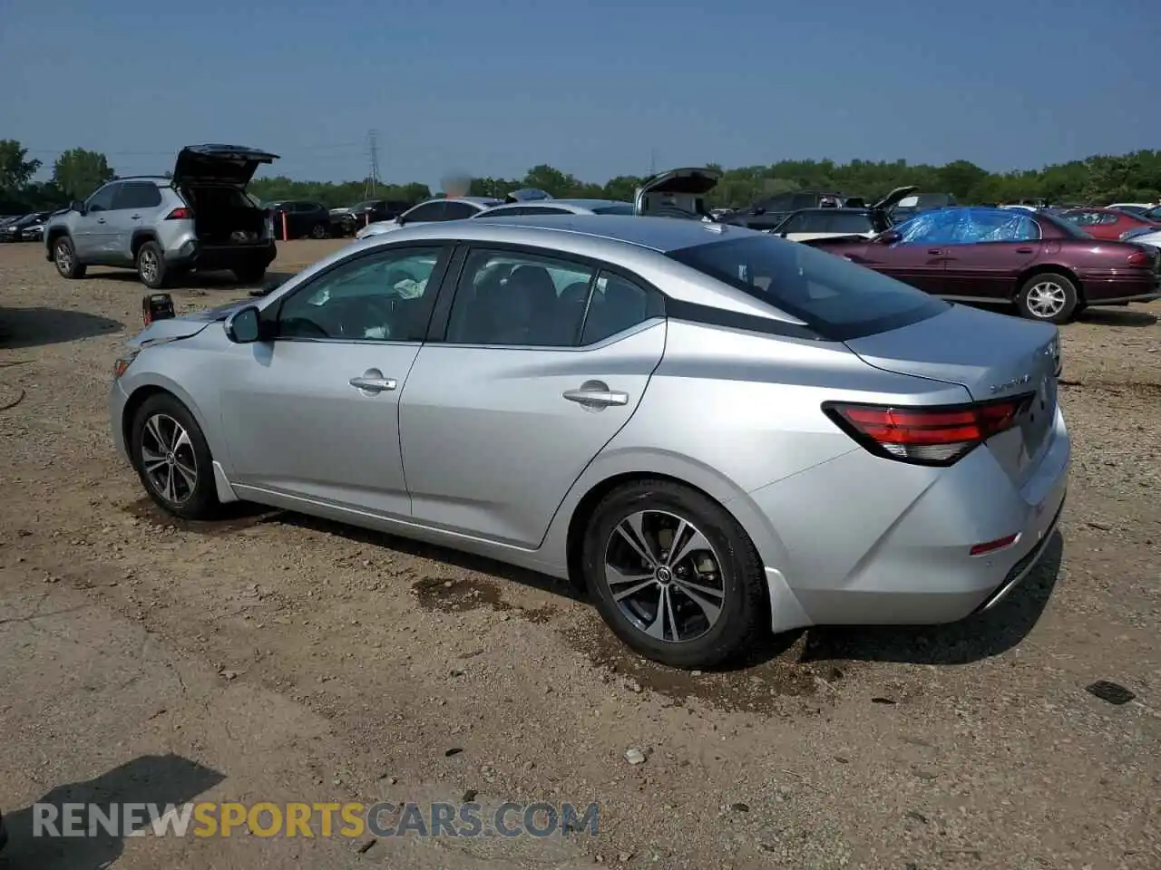 2 Photograph of a damaged car 3N1AB8CVXMY242832 NISSAN SENTRA 2021