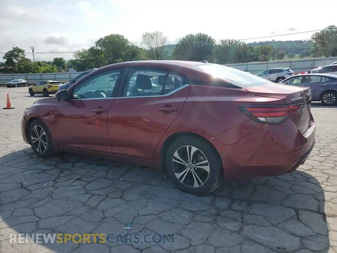 2 fotografías del automóvil dañado 3N1AB8CVXMY243057 NISSAN SENTRA 2021