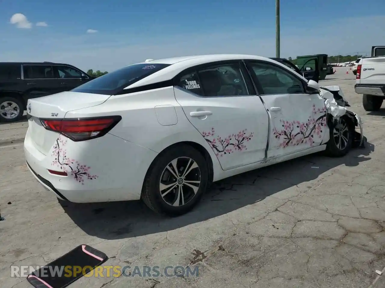 3 Photograph of a damaged car 3N1AB8CVXMY245794 NISSAN SENTRA 2021