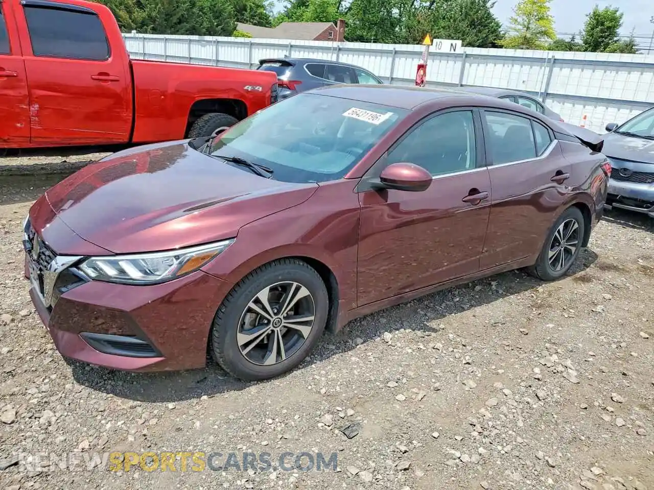 1 Photograph of a damaged car 3N1AB8CVXMY251854 NISSAN SENTRA 2021
