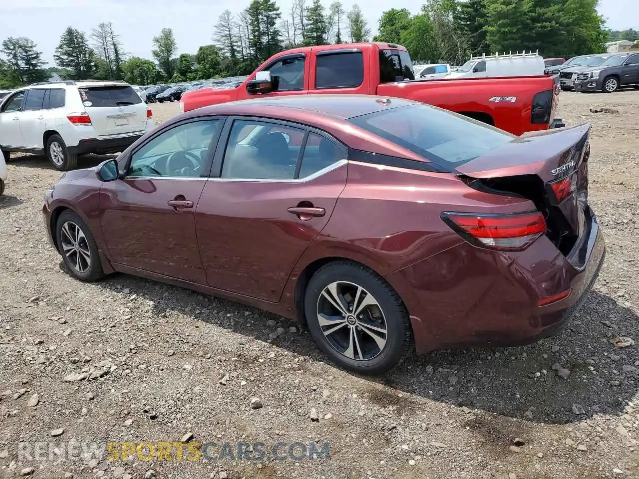 2 Photograph of a damaged car 3N1AB8CVXMY251854 NISSAN SENTRA 2021