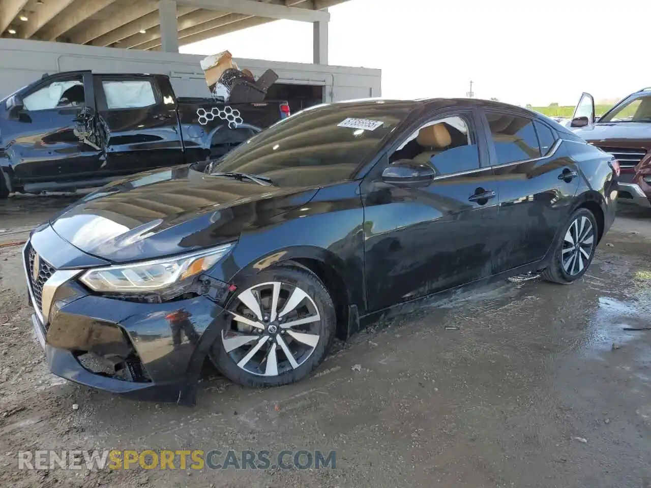 1 Photograph of a damaged car 3N1AB8CVXMY258044 NISSAN SENTRA 2021