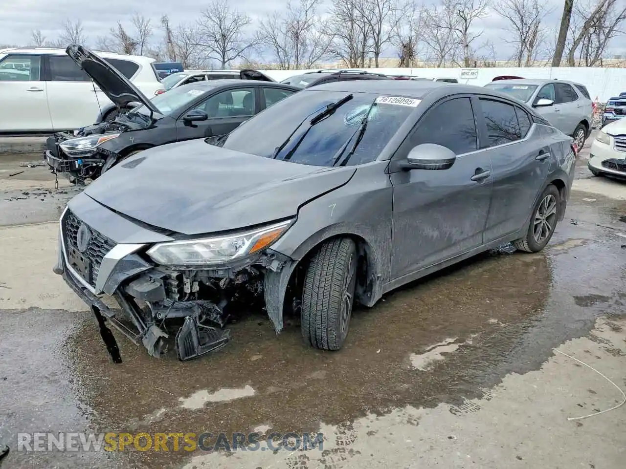 1 Photograph of a damaged car 3N1AB8CVXMY258562 NISSAN SENTRA 2021