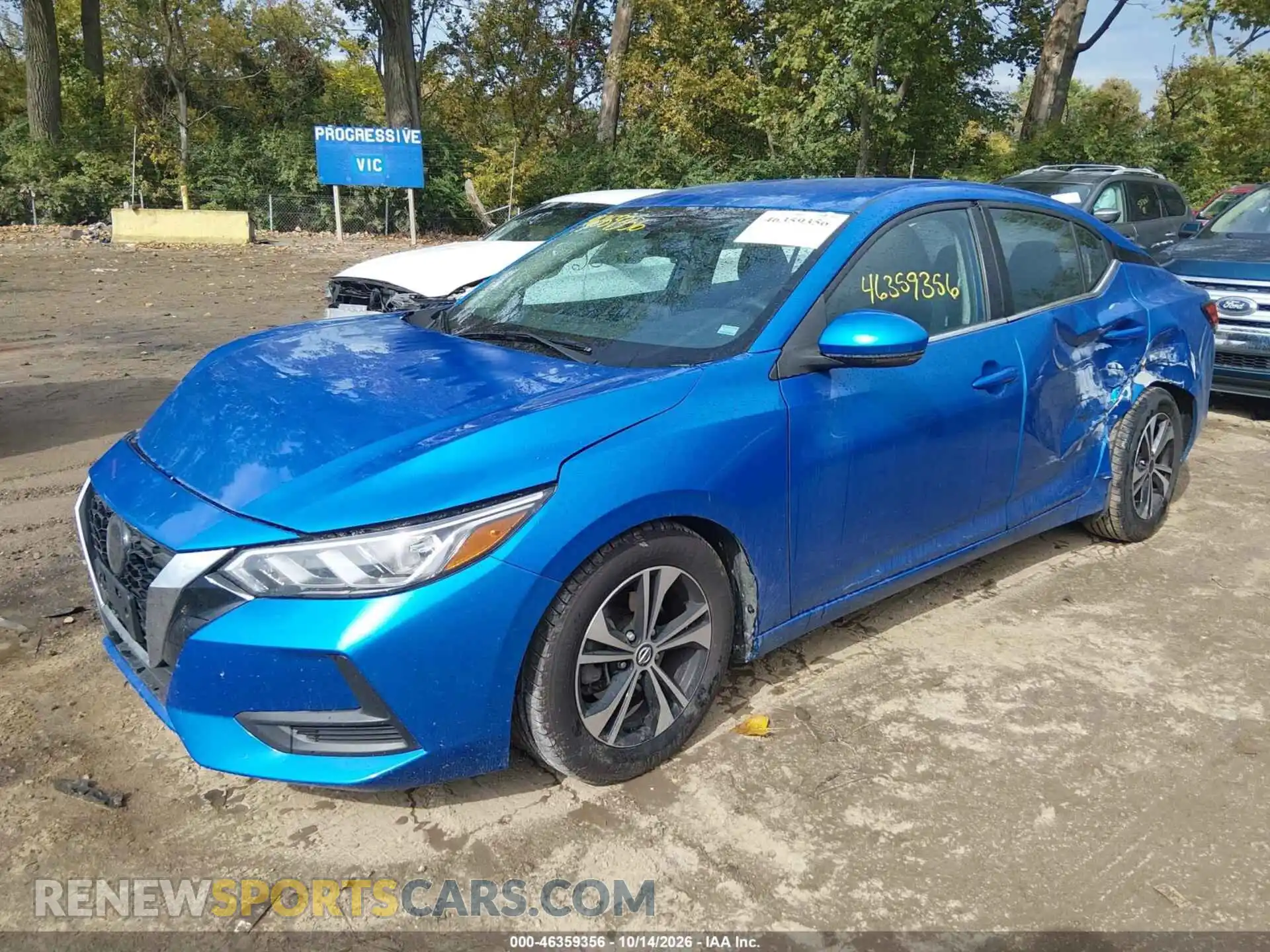 2 fotografías del automóvil dañado 3N1AB8CVXMY264152 NISSAN SENTRA 2021