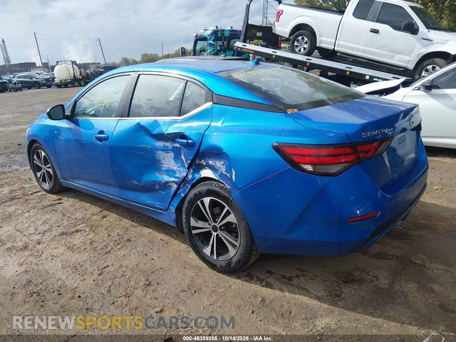 3 fotografías del automóvil dañado 3N1AB8CVXMY264152 NISSAN SENTRA 2021