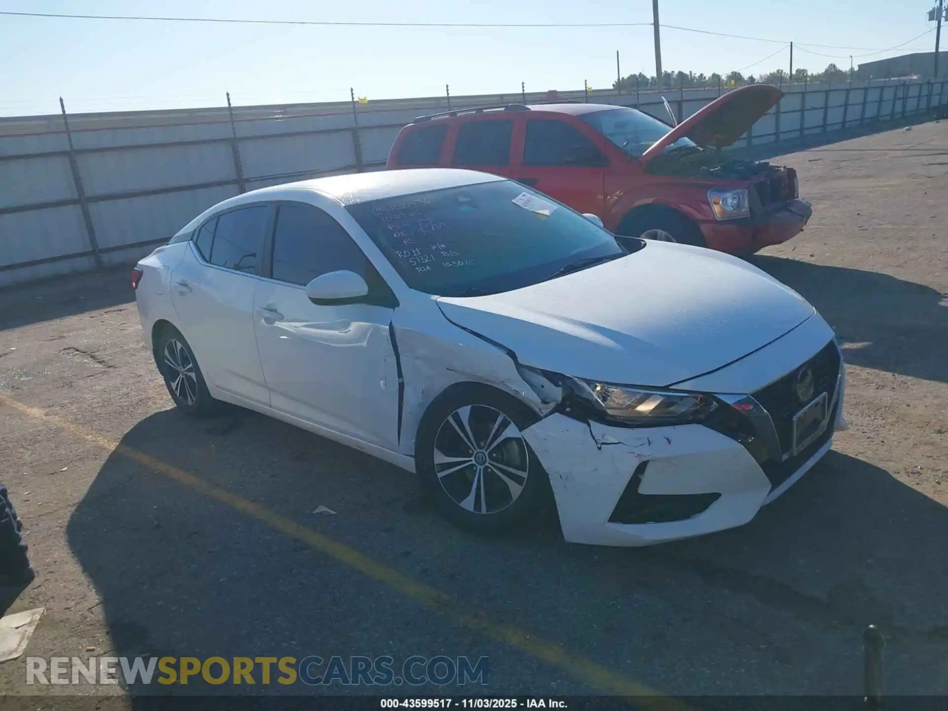 1 Photograph of a damaged car 3N1AB8CVXMY264359 NISSAN SENTRA 2021