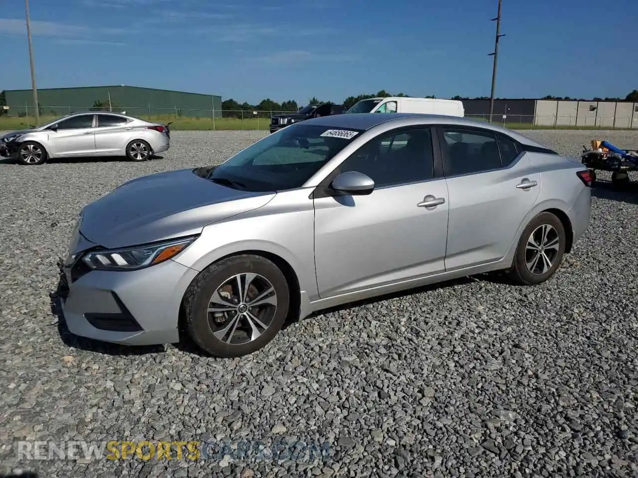1 Photograph of a damaged car 3N1AB8CVXMY268413 NISSAN SENTRA 2021