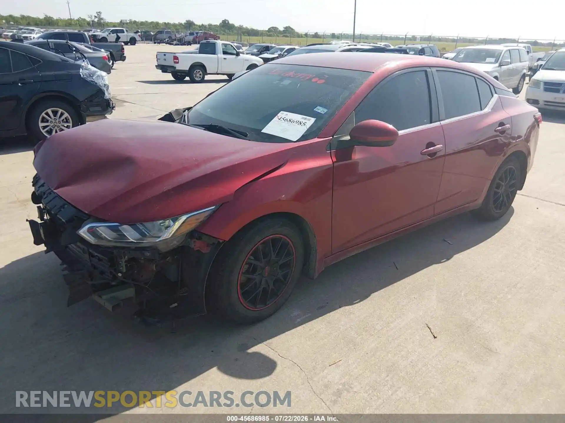 2 Photograph of a damaged car 3N1AB8CVXMY268458 NISSAN SENTRA 2021