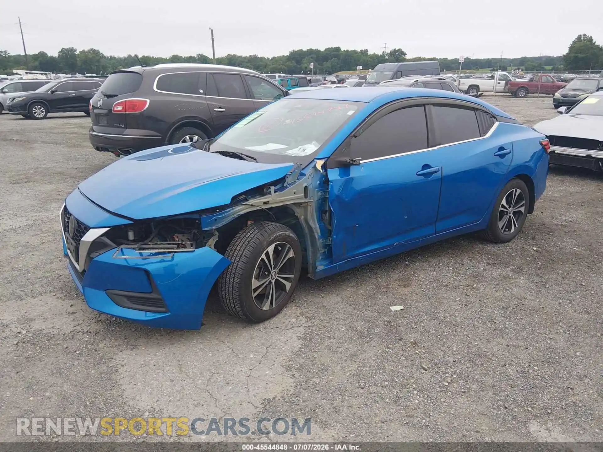 2 Photograph of a damaged car 3N1AB8CVXMY287057 NISSAN SENTRA 2021