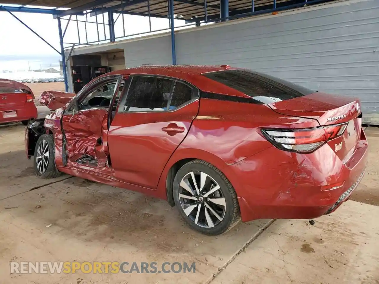 2 fotografías del automóvil dañado 3N1AB8CVXMY288516 NISSAN SENTRA 2021
