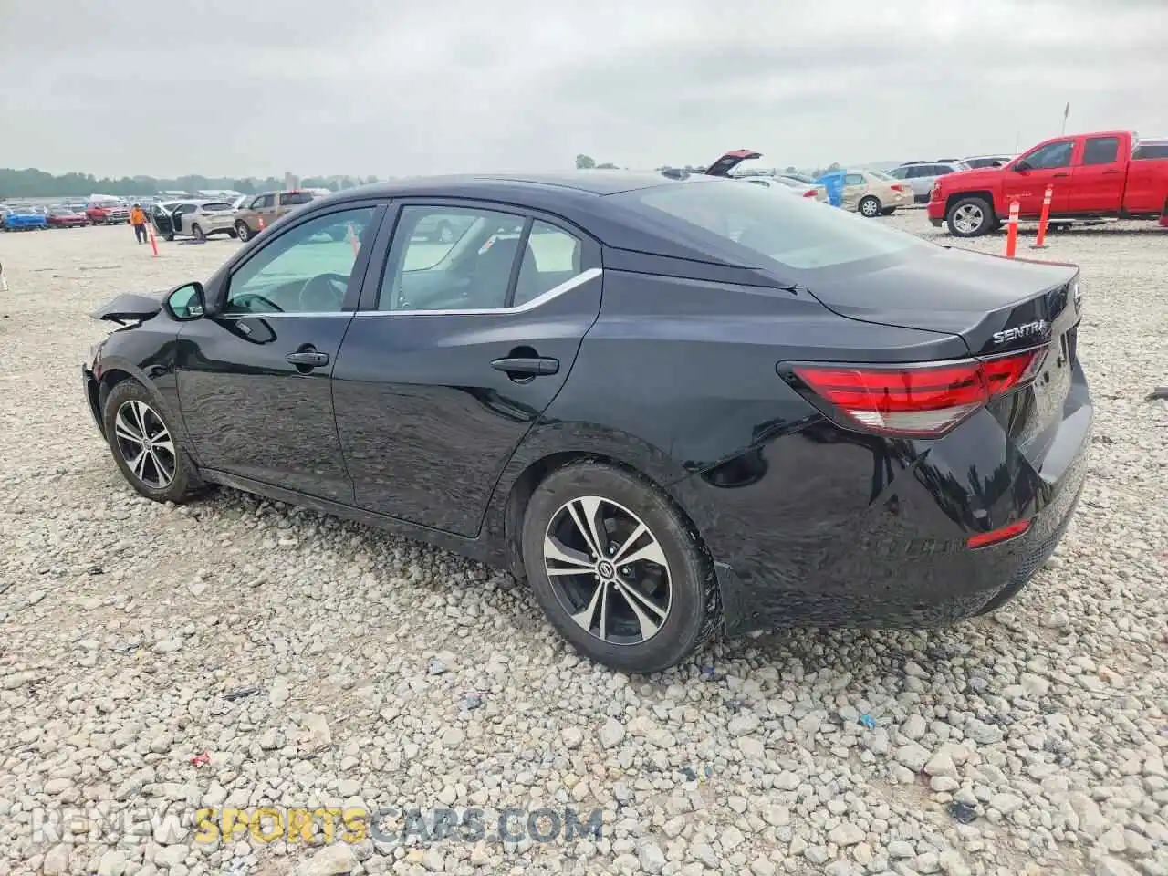 2 fotografías del automóvil dañado 3N1AB8CVXMY289150 NISSAN SENTRA 2021