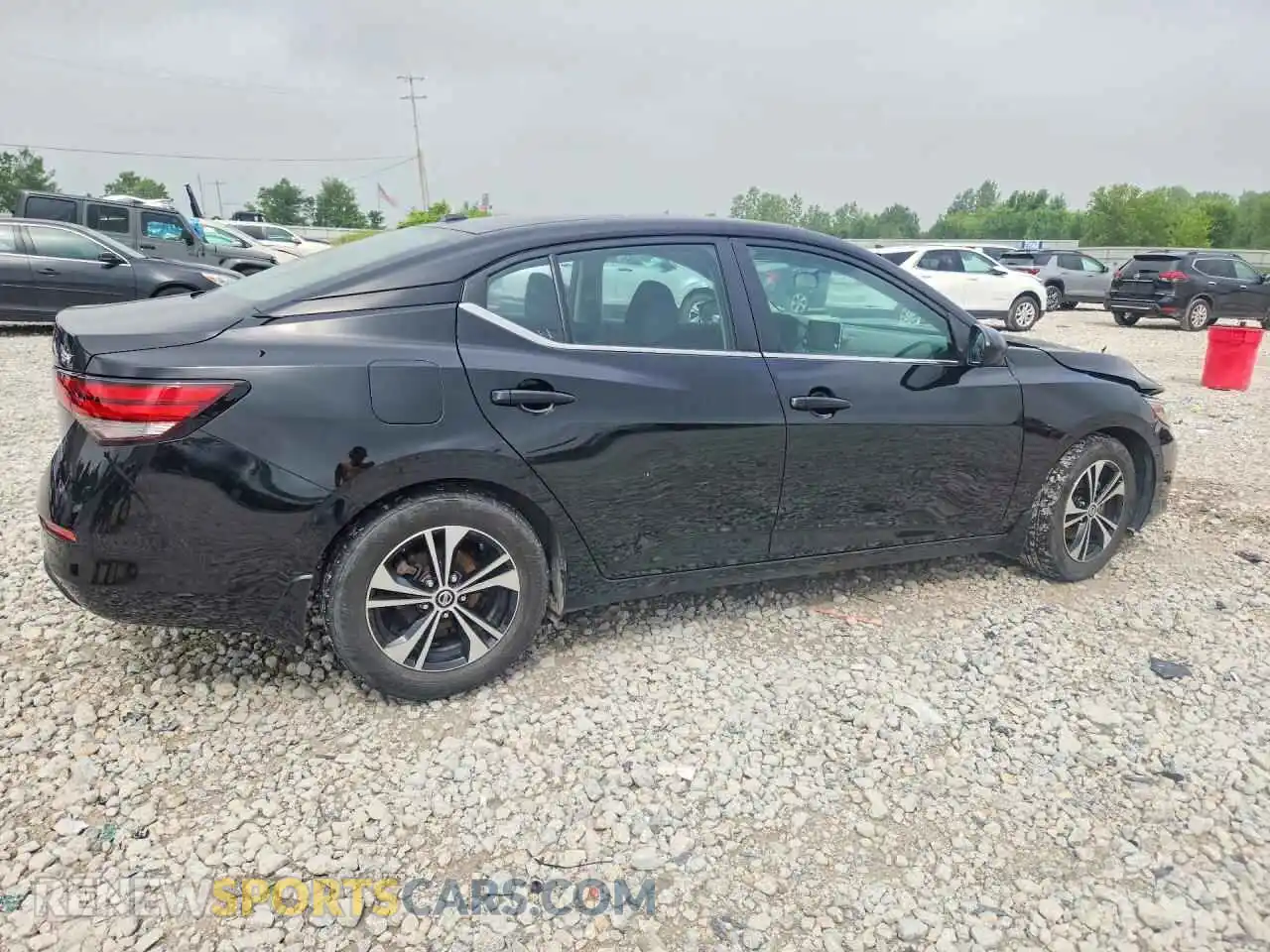3 fotografías del automóvil dañado 3N1AB8CVXMY289150 NISSAN SENTRA 2021