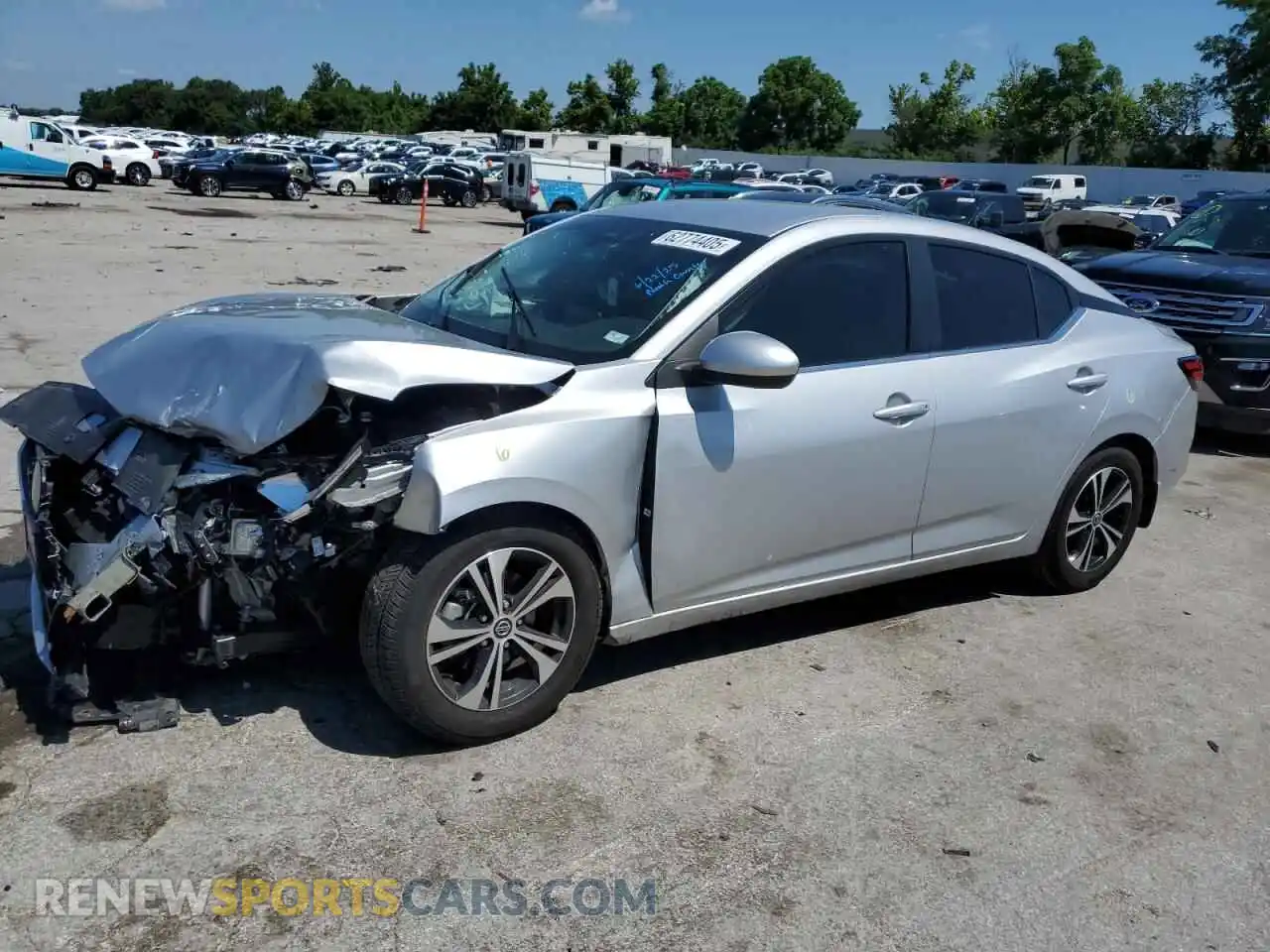 1 Photograph of a damaged car 3N1AB8CVXMY291335 NISSAN SENTRA 2021