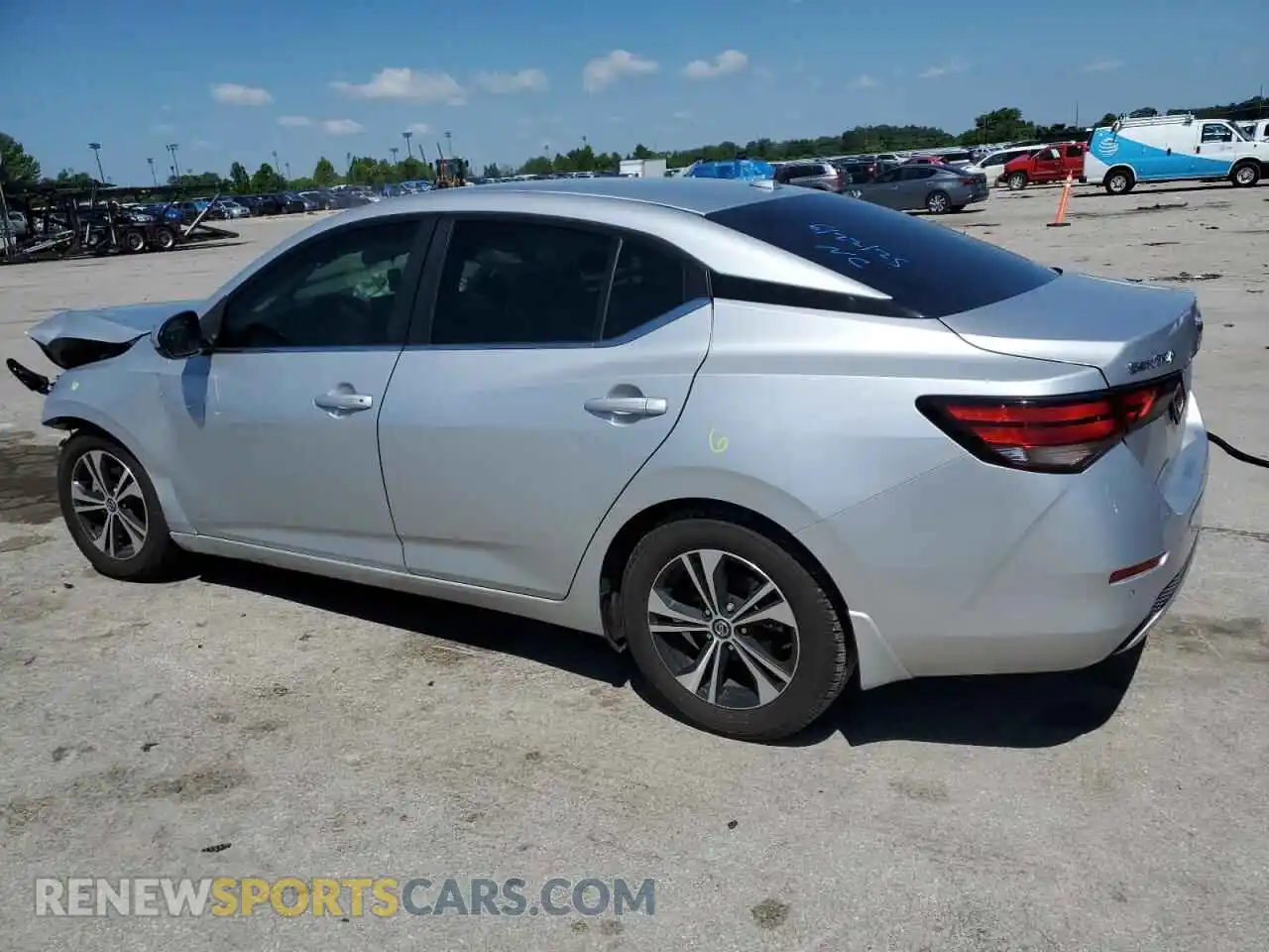 2 Photograph of a damaged car 3N1AB8CVXMY291335 NISSAN SENTRA 2021