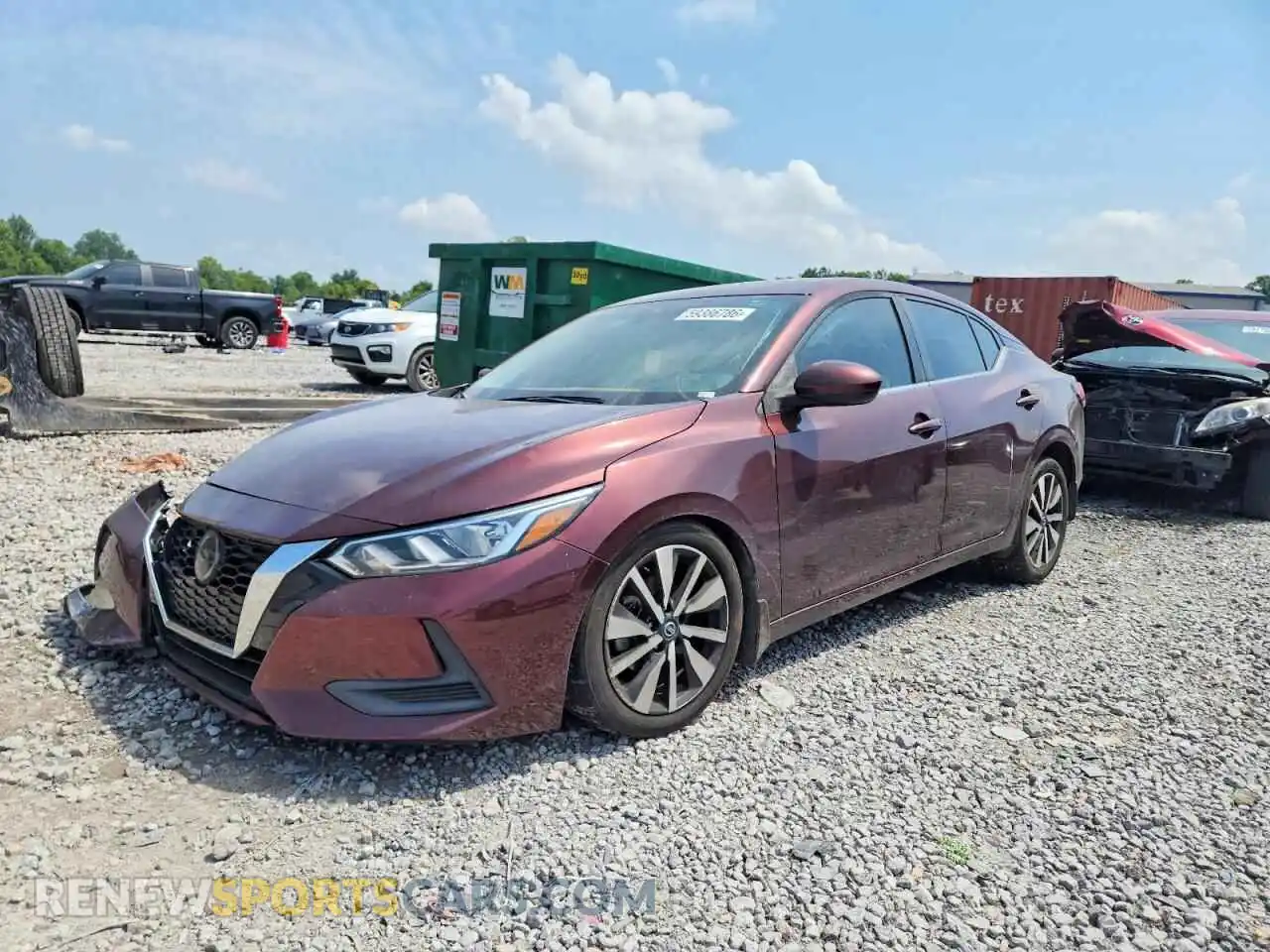 3 Photograph of a damaged car 3N1AB8CVXMY292257 NISSAN SENTRA 2021