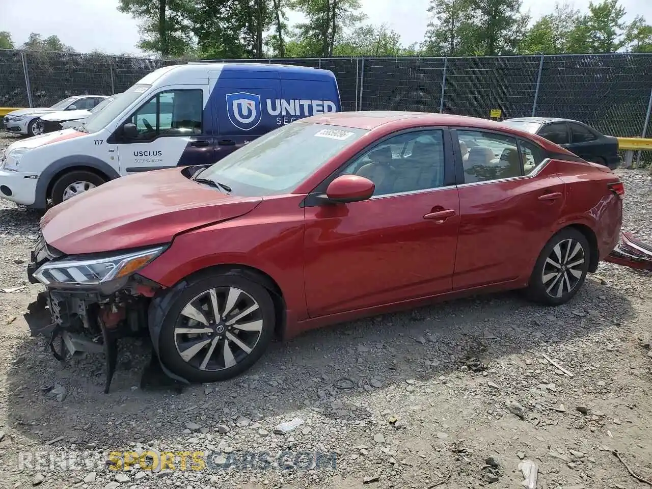 1 Photograph of a damaged car 3N1AB8CVXMY292596 NISSAN SENTRA 2021