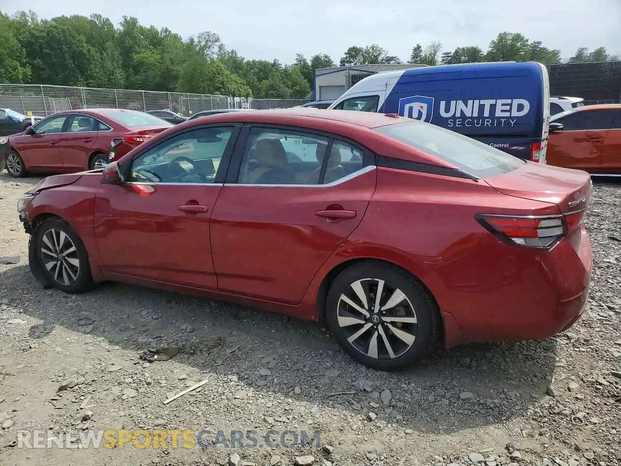 2 Photograph of a damaged car 3N1AB8CVXMY292596 NISSAN SENTRA 2021