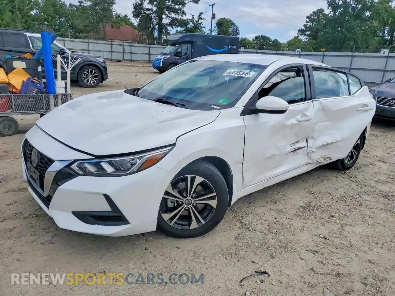 1 Photograph of a damaged car 3N1AB8CVXMY296230 NISSAN SENTRA 2021