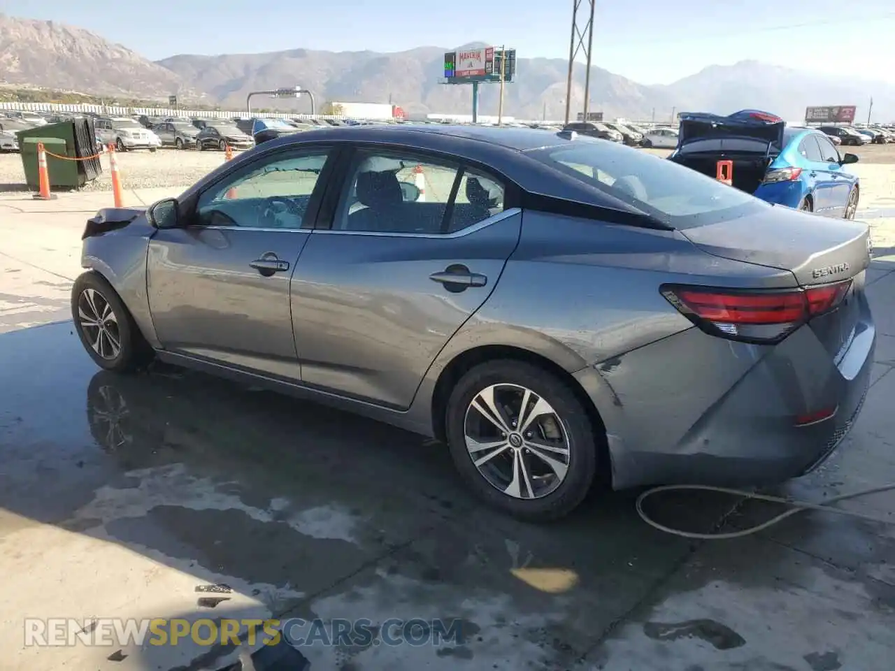 2 Photograph of a damaged car 3N1AB8CVXMY305217 NISSAN SENTRA 2021