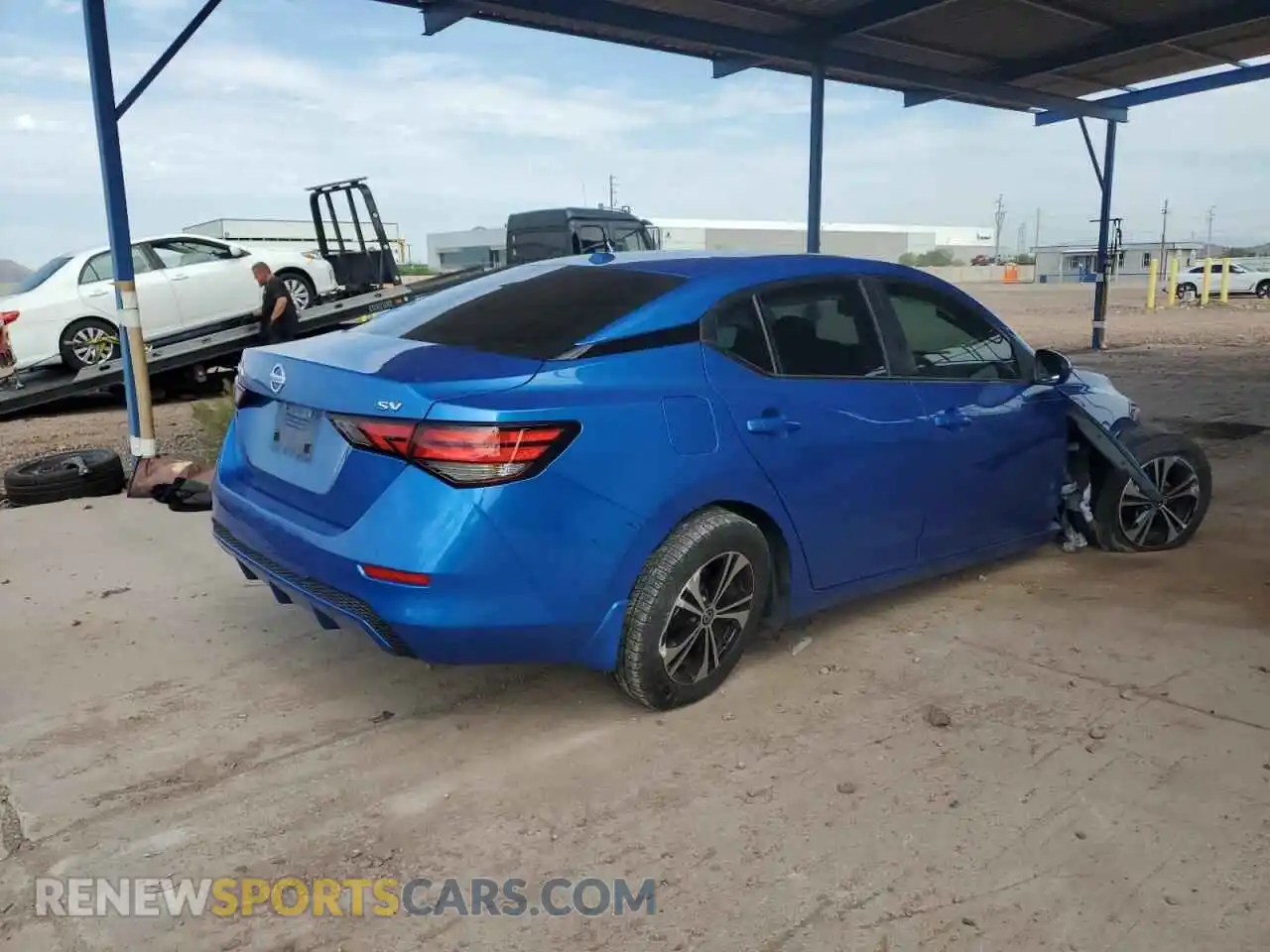 3 Photograph of a damaged car 3N1AB8CVXMY306125 NISSAN SENTRA 2021