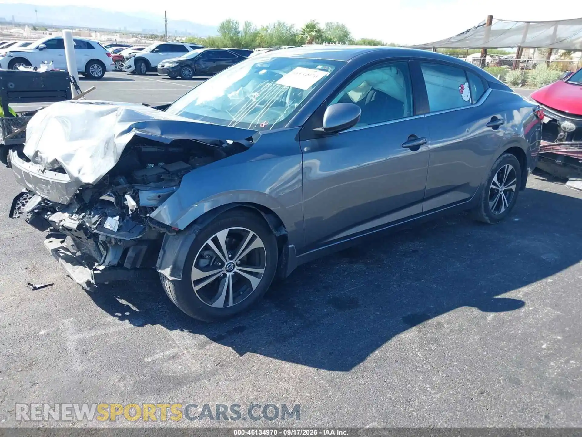 2 Photograph of a damaged car 3N1AB8CVXMY306920 NISSAN SENTRA 2021