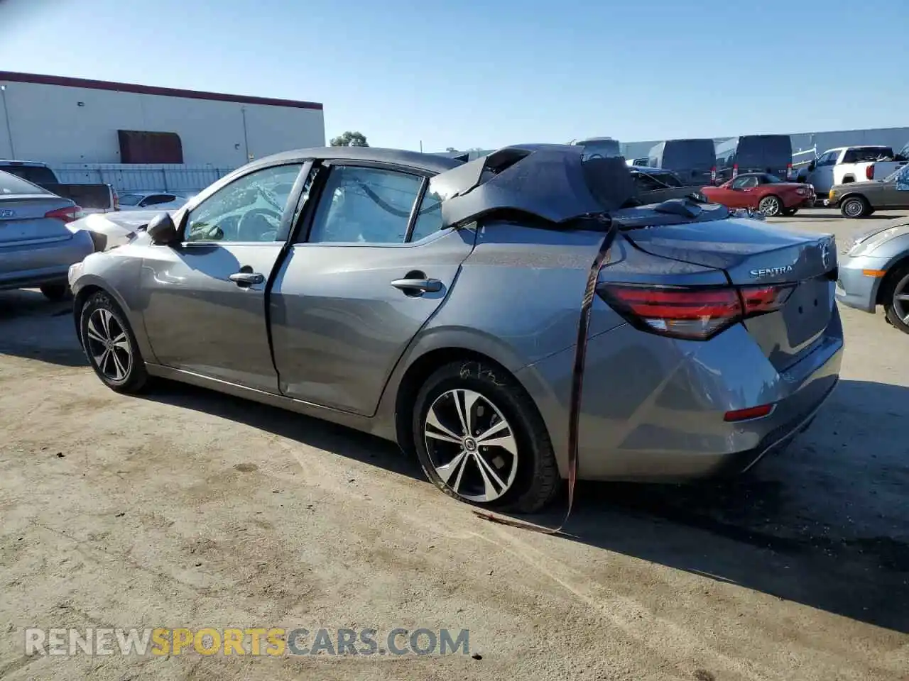 2 Photograph of a damaged car 3N1AB8CVXMY308666 NISSAN SENTRA 2021