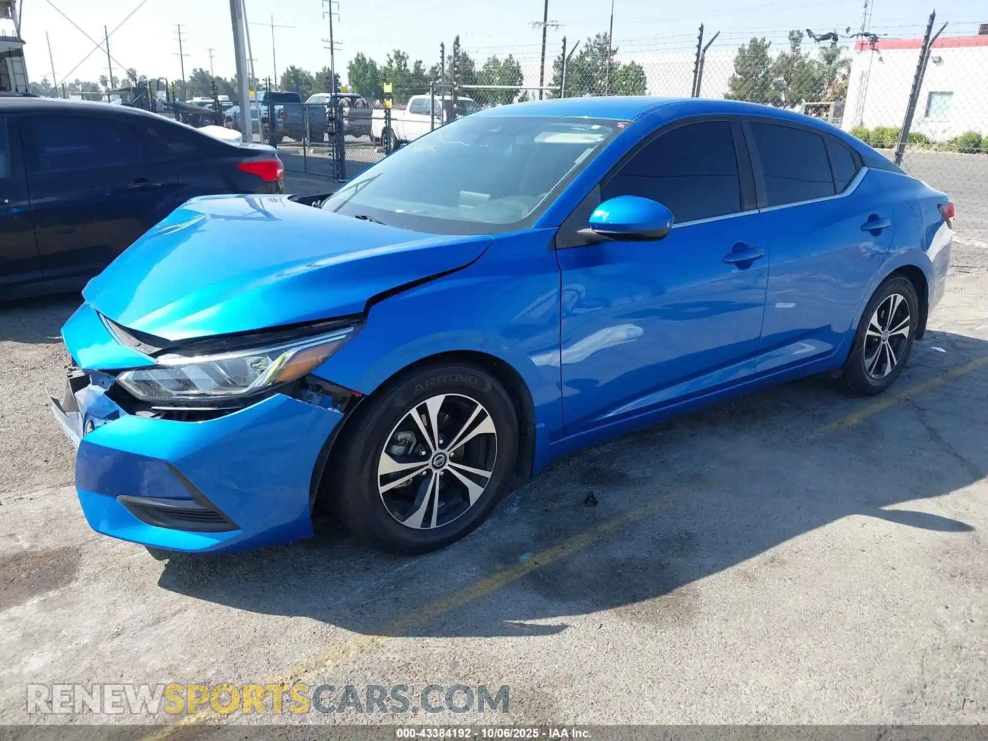 2 Photograph of a damaged car 3N1AB8CVXMY309039 NISSAN SENTRA 2021