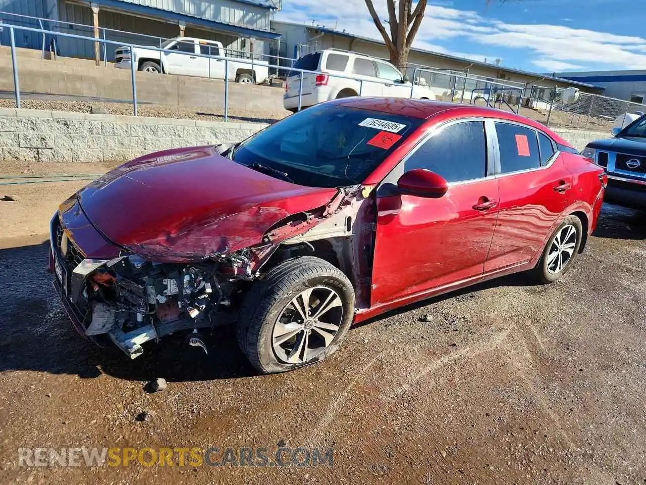 1 Photograph of a damaged car 3N1AB8CVXMY309834 NISSAN SENTRA 2021