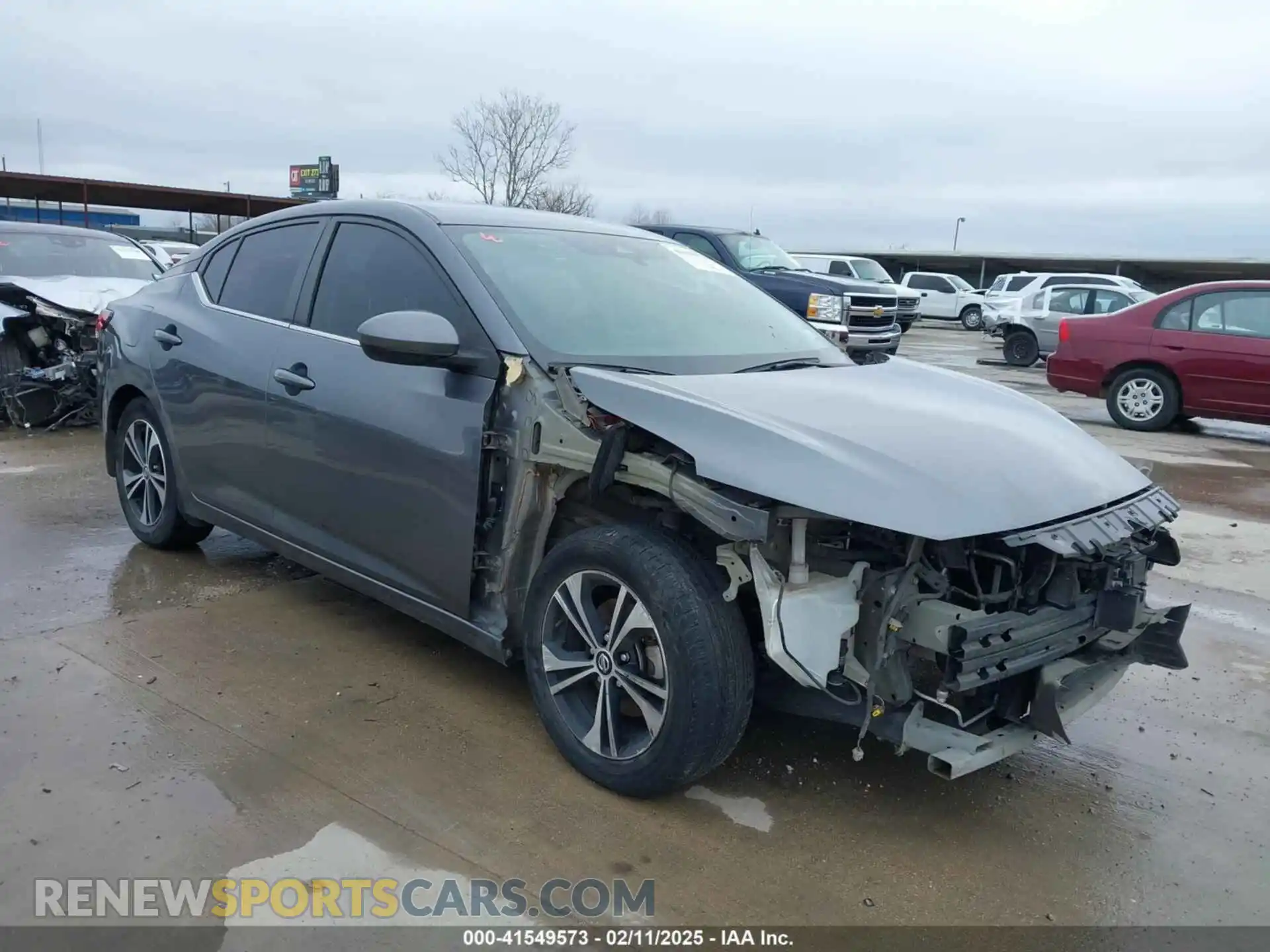 1 Photograph of a damaged car 3N1AB8CVXMY310112 NISSAN SENTRA 2021