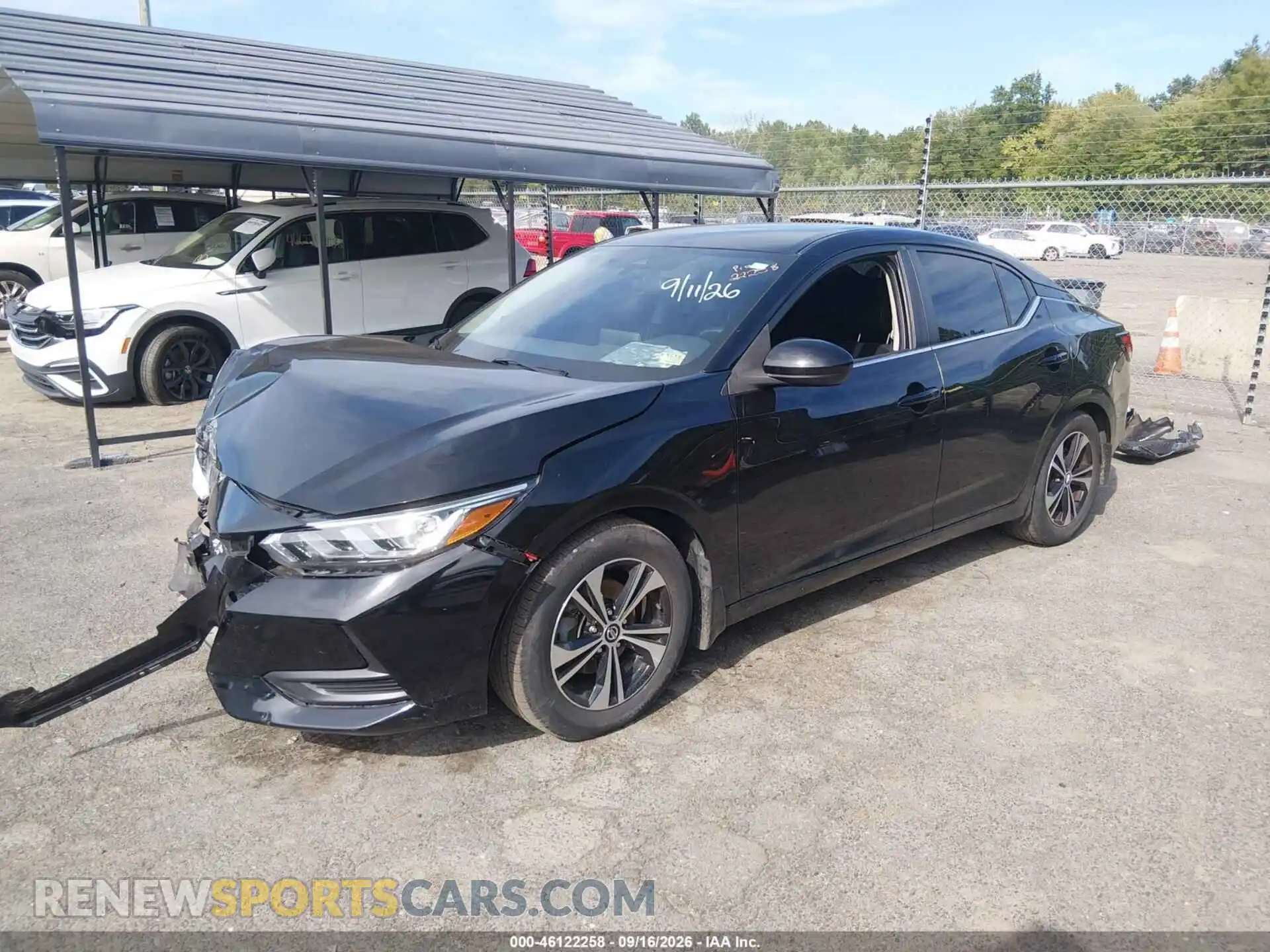 2 Photograph of a damaged car 3N1AB8CVXMY310143 NISSAN SENTRA 2021