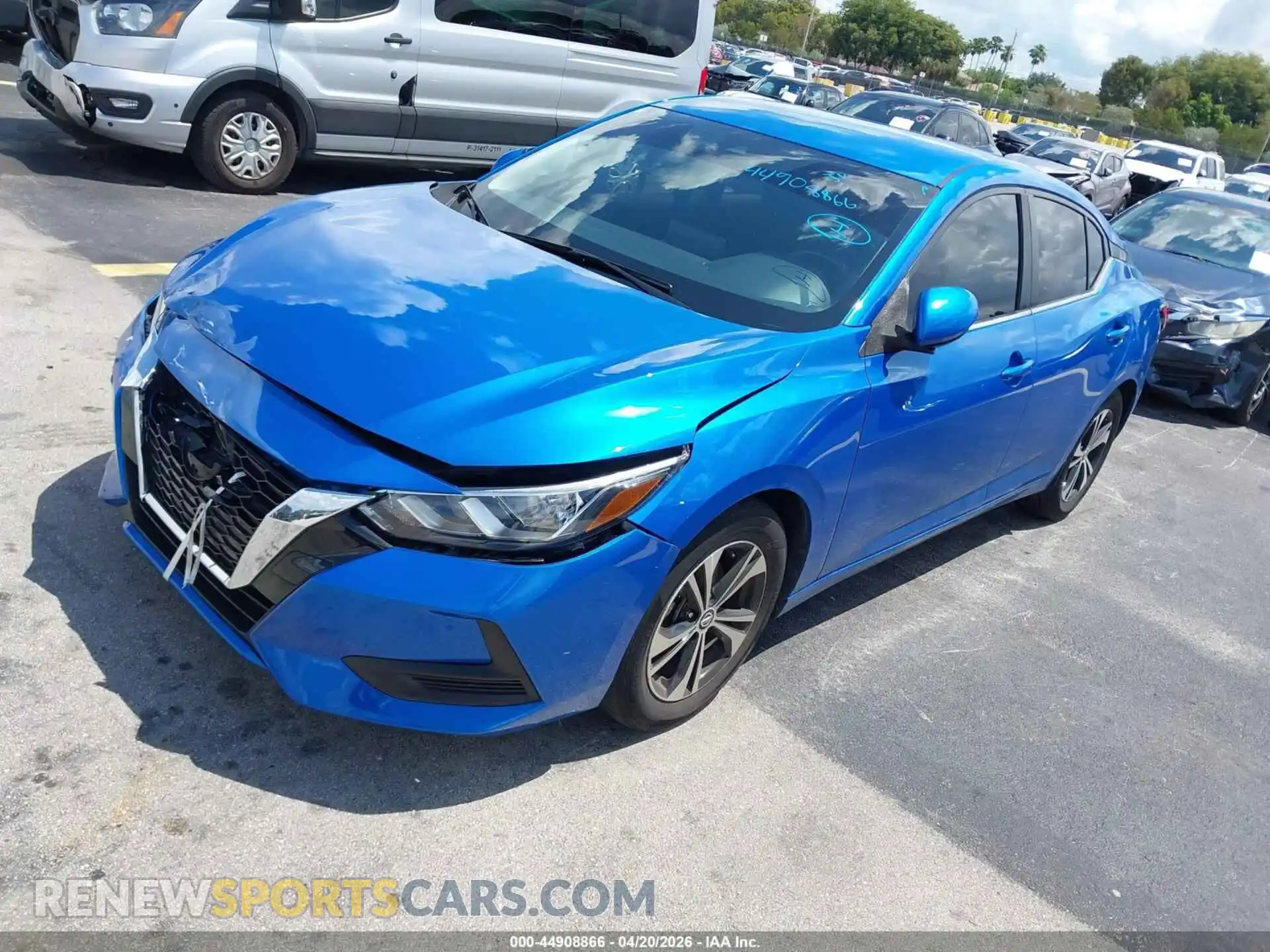 2 Photograph of a damaged car 3N1AB8CVXMY316248 NISSAN SENTRA 2021