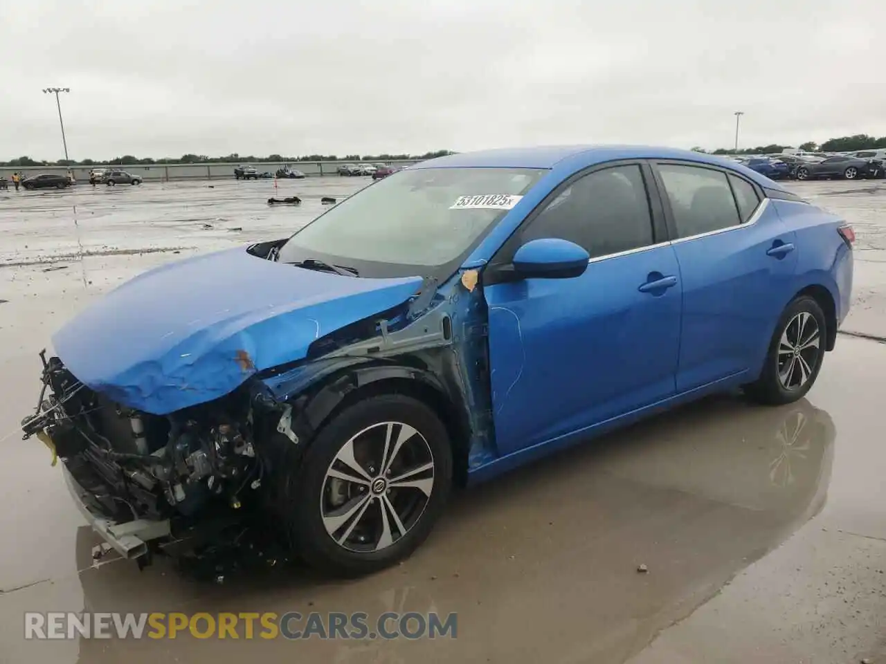 1 Photograph of a damaged car 3N1AB8CVXMY317285 NISSAN SENTRA 2021