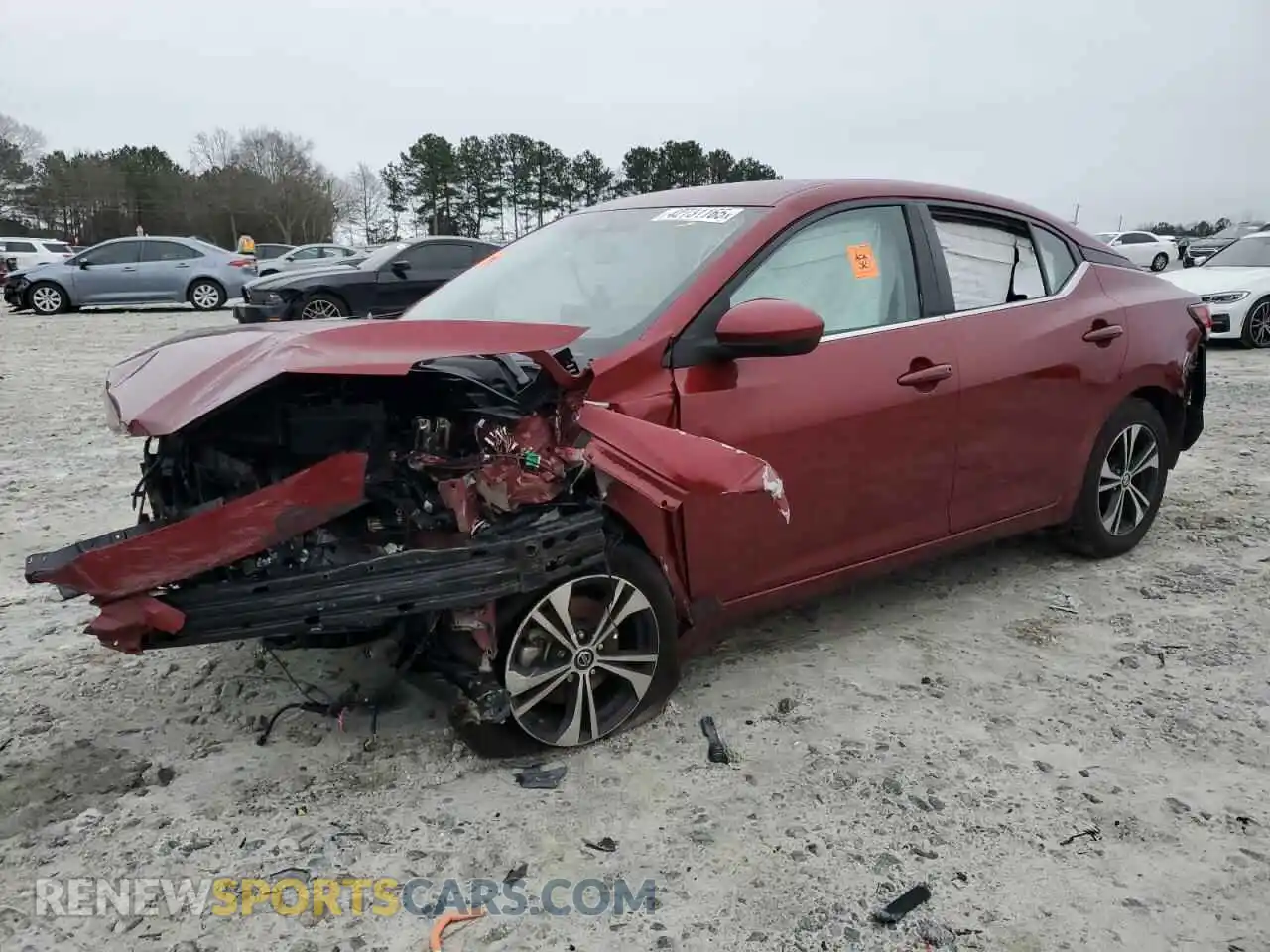 1 Photograph of a damaged car 3N1AB8CVXMY319957 NISSAN SENTRA 2021