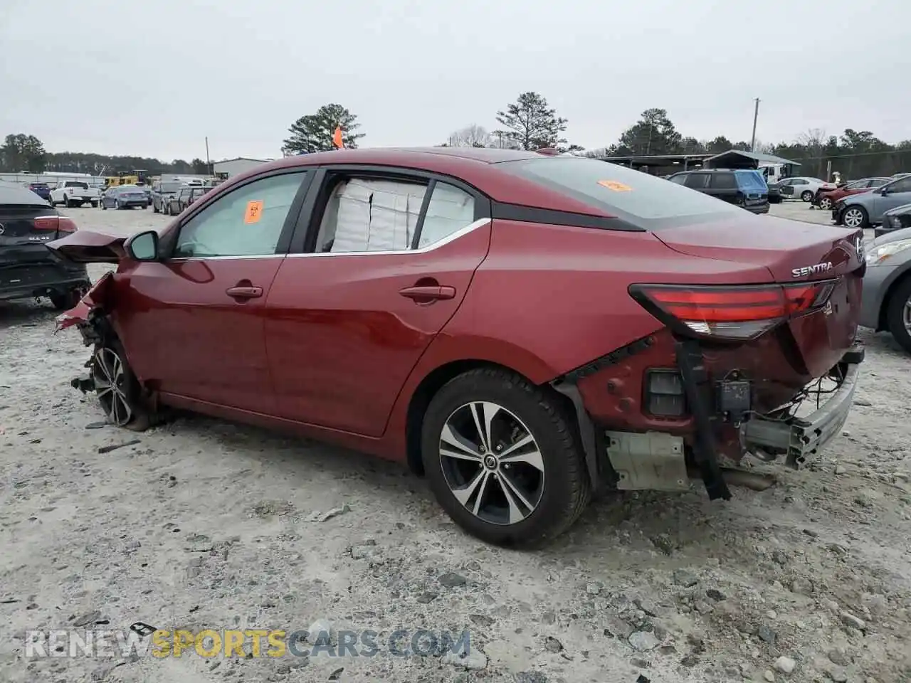 2 Photograph of a damaged car 3N1AB8CVXMY319957 NISSAN SENTRA 2021