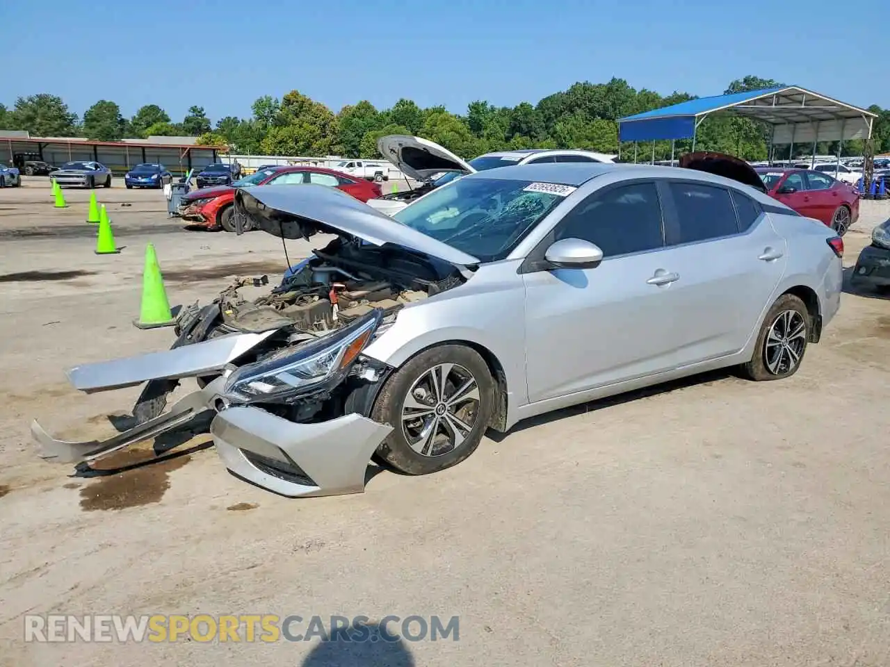 1 Photograph of a damaged car 3N1AB8CVXMY329436 NISSAN SENTRA 2021