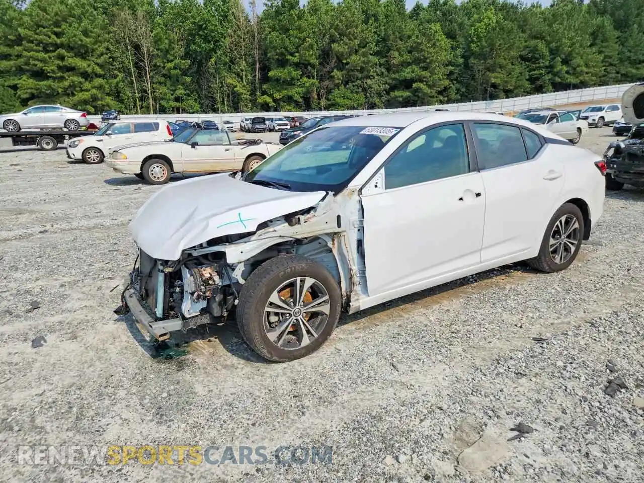 1 Photograph of a damaged car 3N1AB8CVXMY330229 NISSAN SENTRA 2021