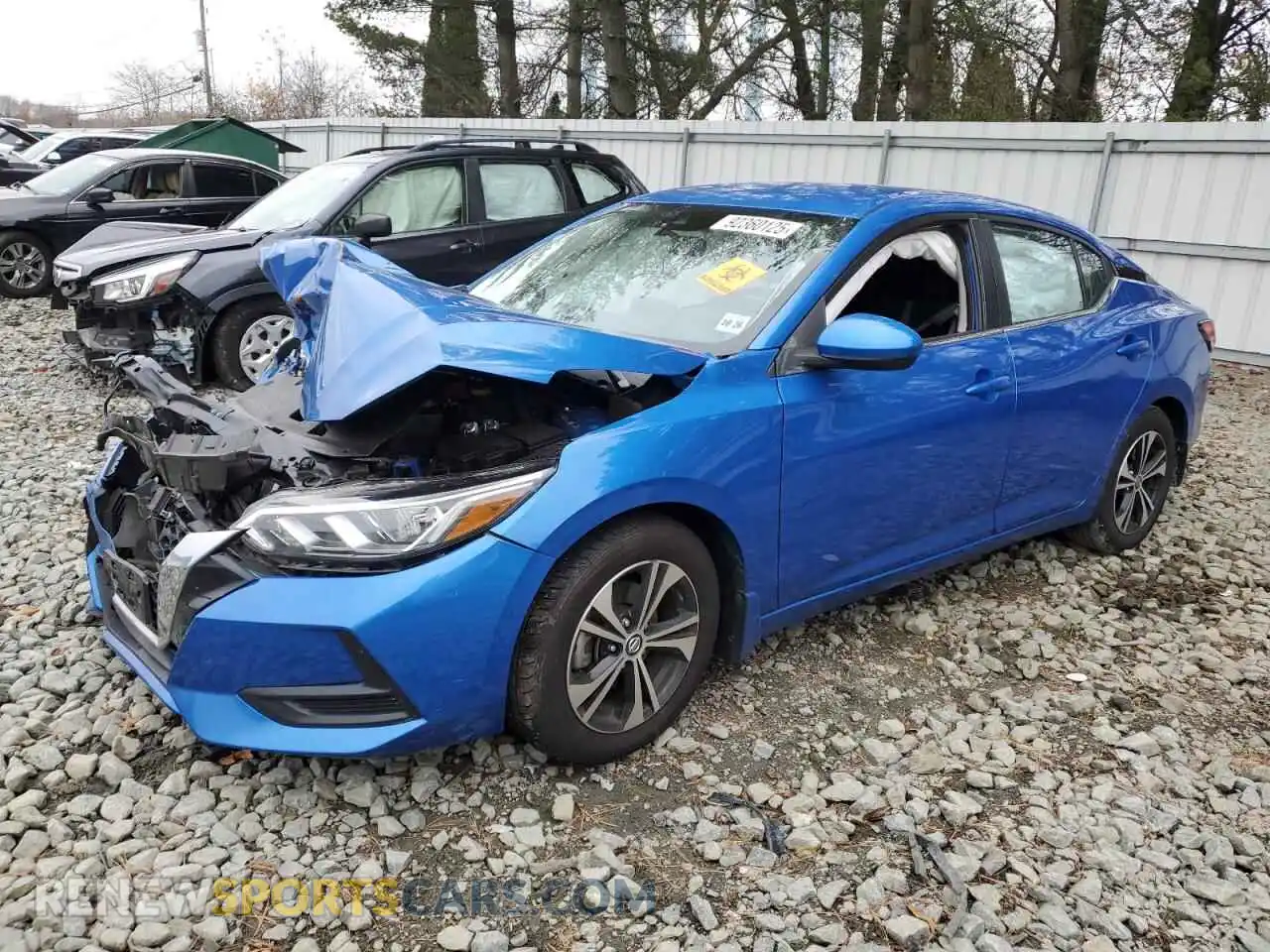 1 Photograph of a damaged car 3N1AB8CVXMY331686 NISSAN SENTRA 2021