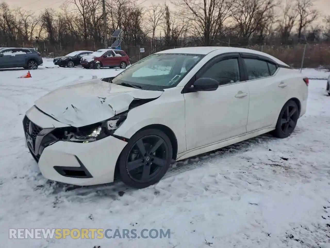 1 Photograph of a damaged car 3N1AB8DV0MY318167 NISSAN SENTRA 2021