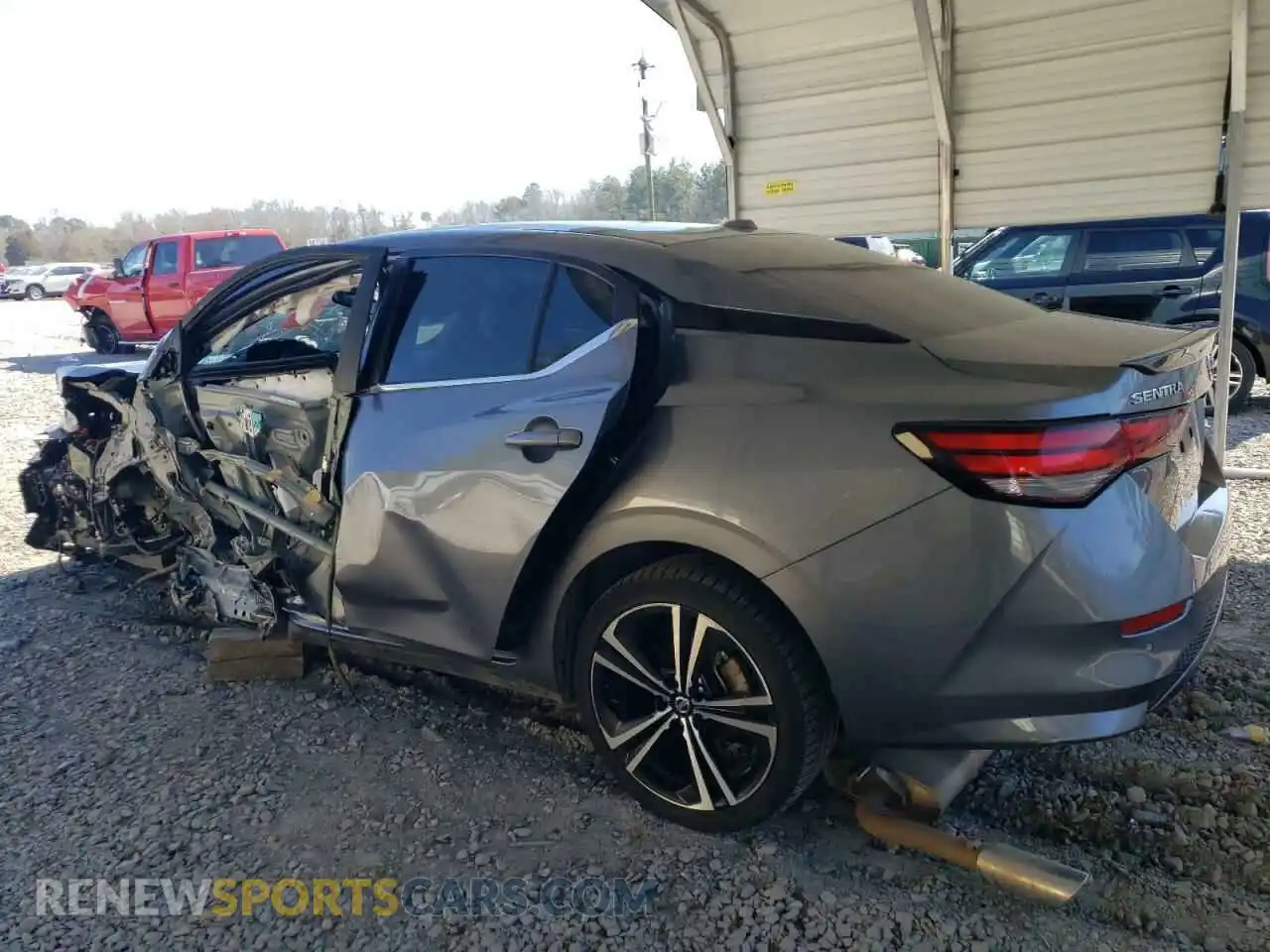 2 Photograph of a damaged car 3N1AB8DV0MY318685 NISSAN SENTRA 2021