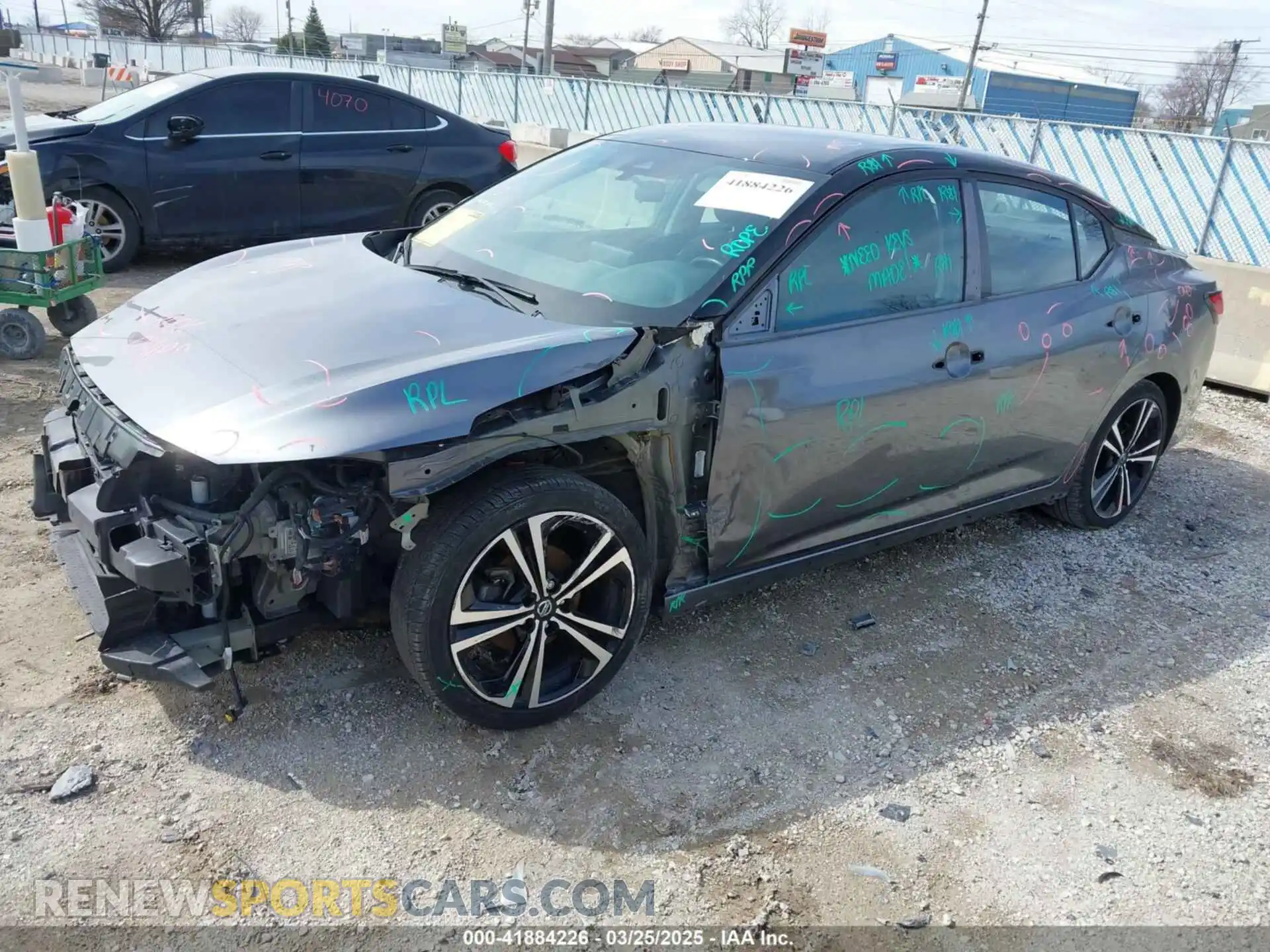 2 Photograph of a damaged car 3N1AB8DV1MY205098 NISSAN SENTRA 2021