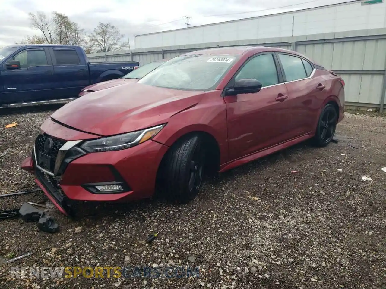 1 Photograph of a damaged car 3N1AB8DV1MY234181 NISSAN SENTRA 2021