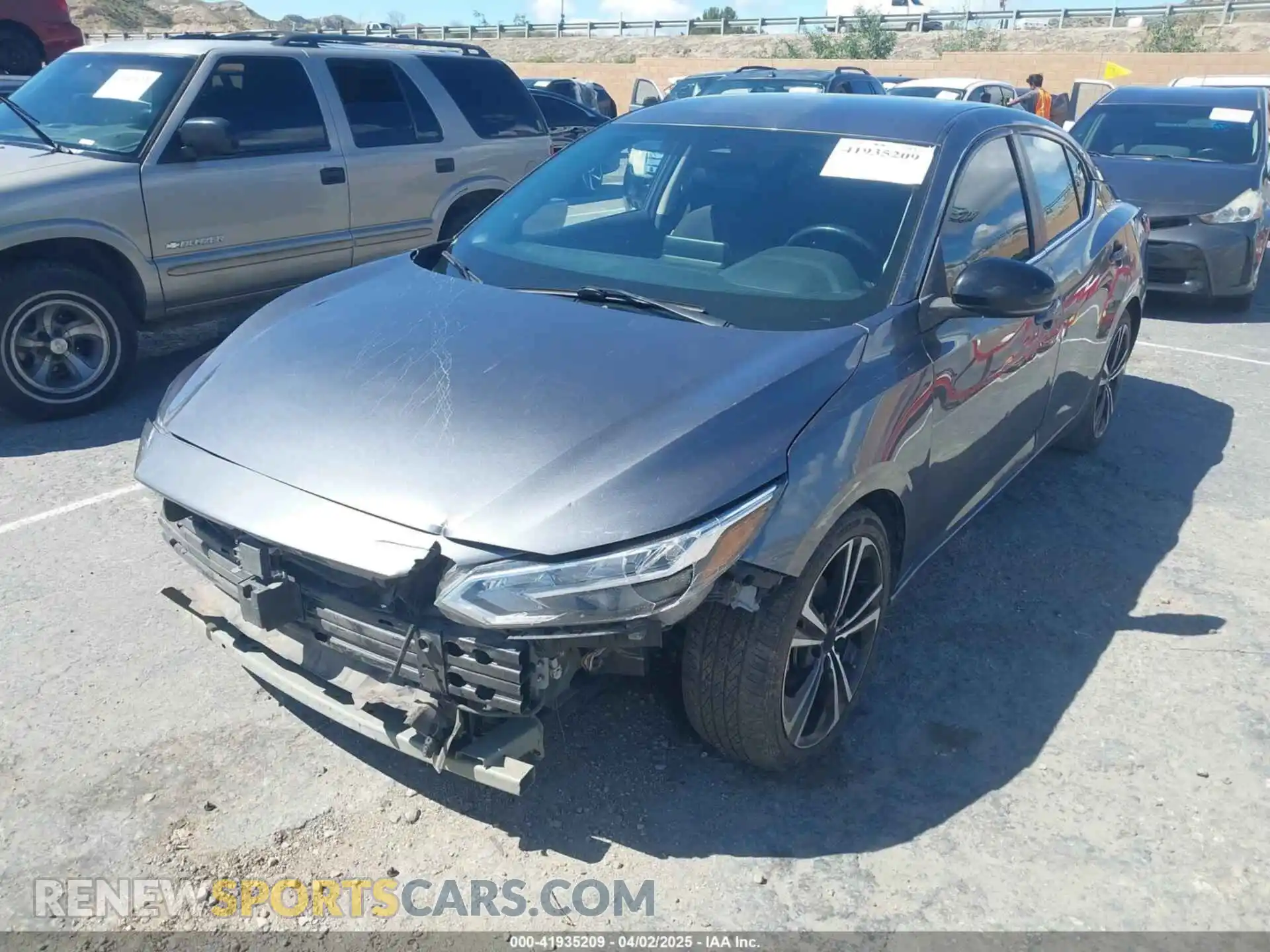 2 Photograph of a damaged car 3N1AB8DV1MY304374 NISSAN SENTRA 2021