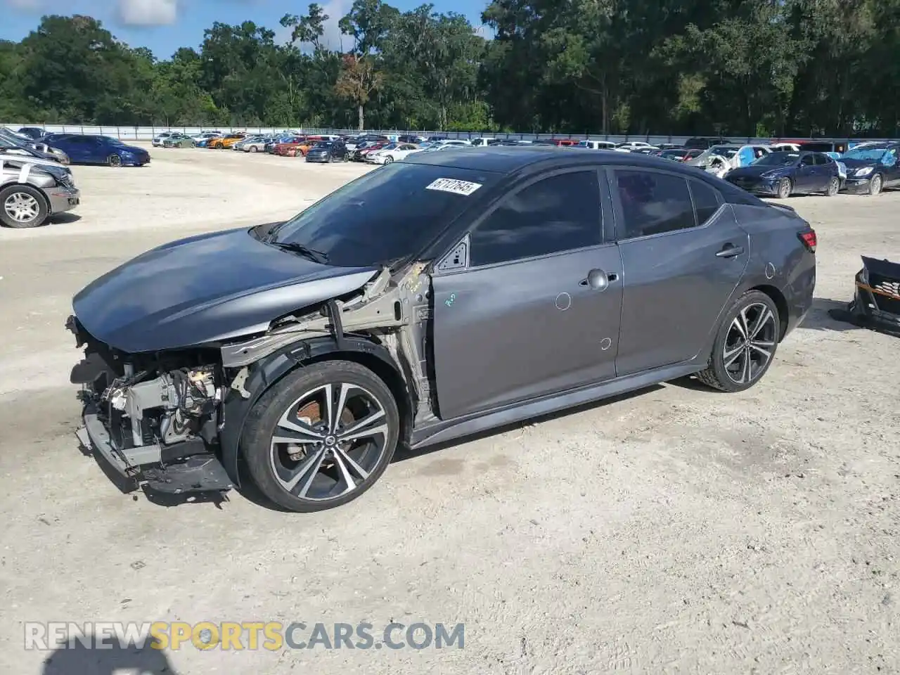 1 Photograph of a damaged car 3N1AB8DV1MY313334 NISSAN SENTRA 2021