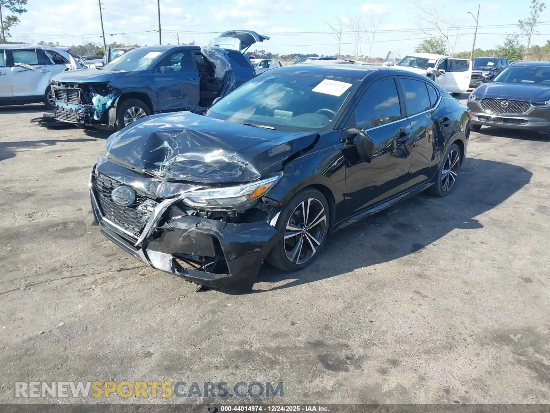 2 Photograph of a damaged car 3N1AB8DV2MY229619 NISSAN SENTRA 2021