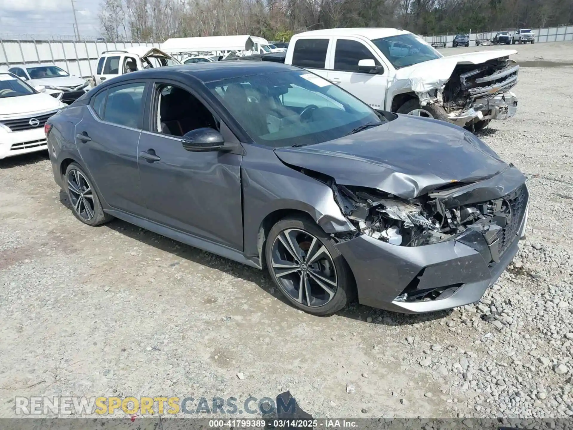 1 Photograph of a damaged car 3N1AB8DV2MY241785 NISSAN SENTRA 2021