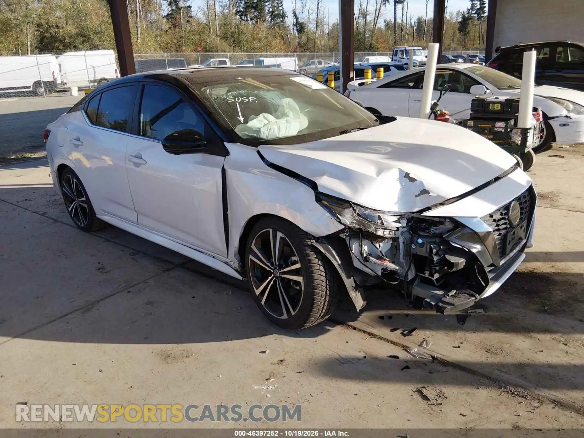 1 Photograph of a damaged car 3N1AB8DV2MY282417 NISSAN SENTRA 2021